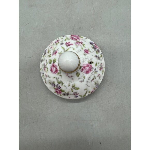 lefton goffon Rose Bone China Gold Trim Floral Pattern Japan Teapot Lid 7236READ - Picture 9 of 13
